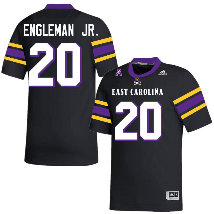 #20 TJ Engleman Jr. ECU Jersey,East Carolina Pirates #20 TJ Engleman Jr. Jersey Youth College-Black